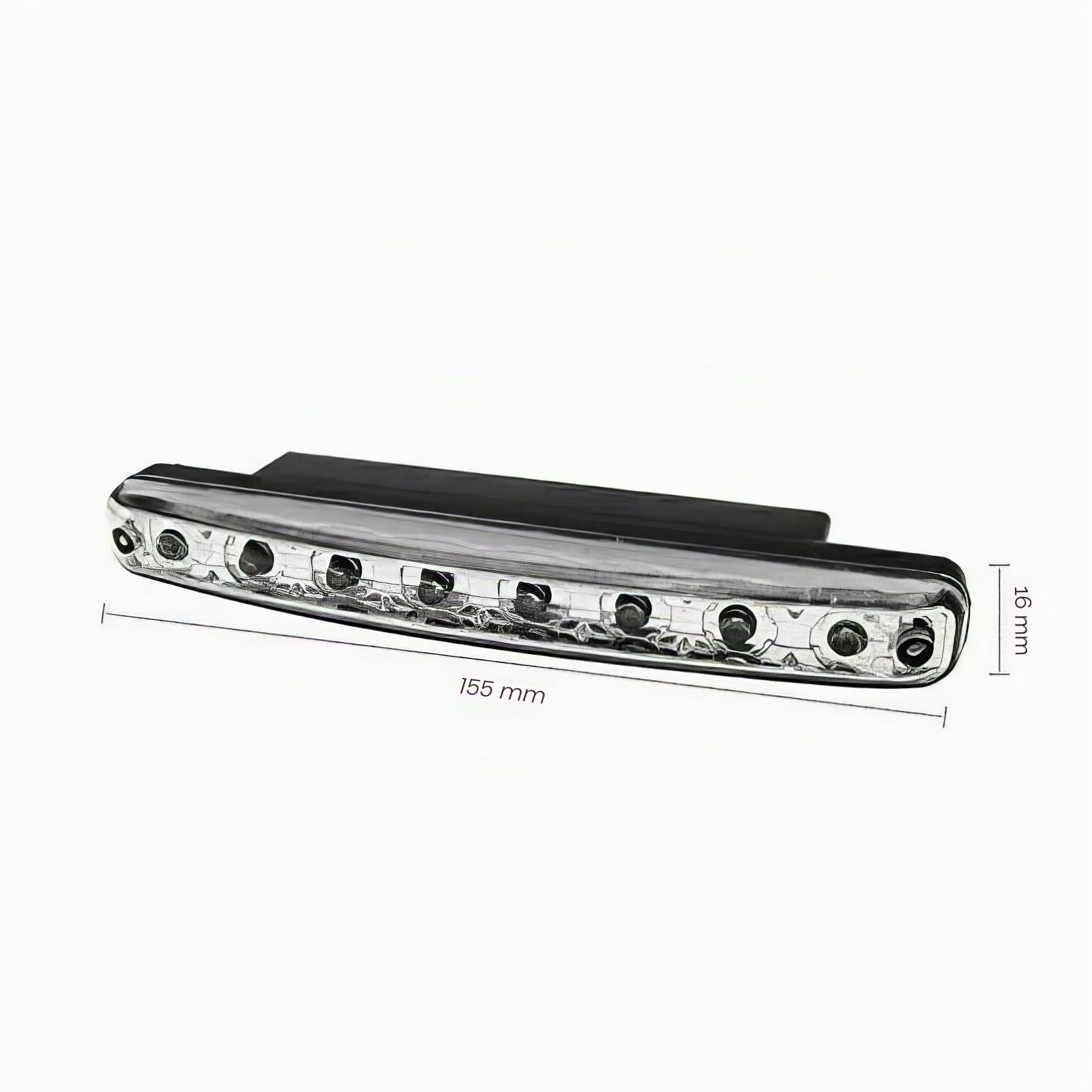 Feux de jour, Riloer 2 pcs Super Bright White 8 LED DRL Car Daytime Running Driving Light Head Lamp