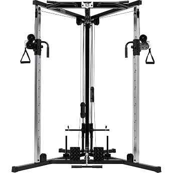 Bad Company BCA-138 Cable Pull Station with Extensive Accessories for Different Handle Attachments I Compact Cross-Over Cable