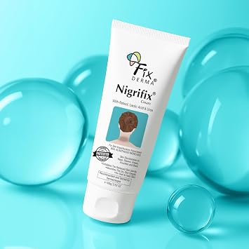 FIXDERMA Nigrifix Cream for Acanthosis Nigricans with Lactic Acid | Dermatologist Tested Retinol Cream | Useful for Dark Body Parts like Neck, Ankles, Armpits & Elbows 3.52 FlOz