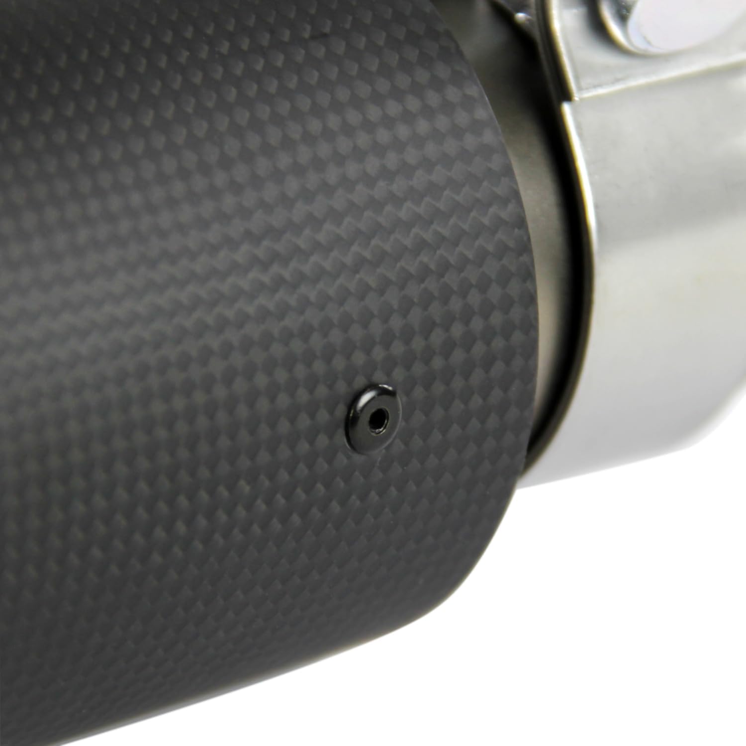 Spec-D Tuning Carbon Fiber Stainless Steel Roll Edge Exhaust Muffler Tip 2.5"/3.5"