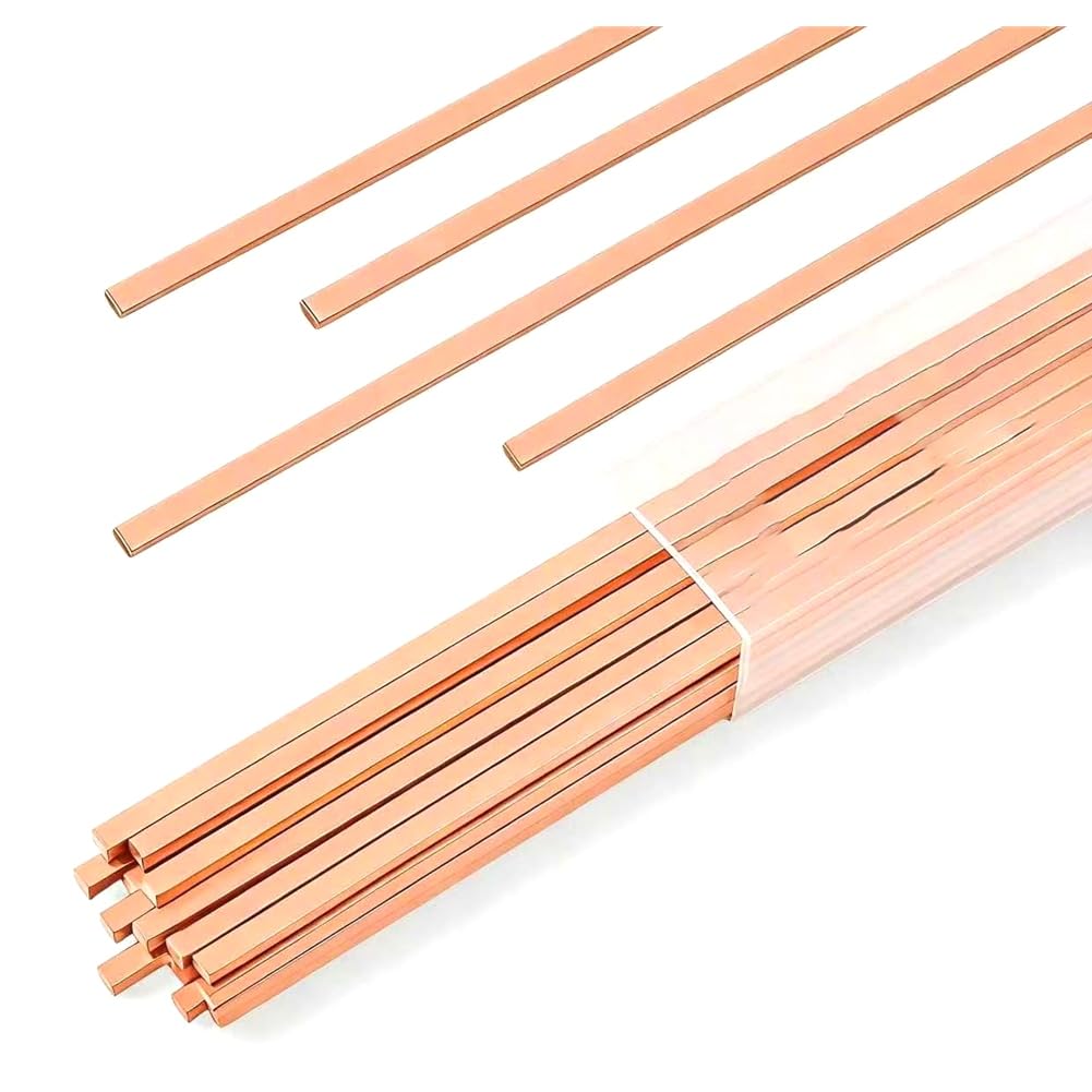 Jnchdghwa As Shown Alloy Flat Welding Rods 22 Pcs Brazing Rods Solder Copper For Hvac, Refrigeration, And Industrial Applications