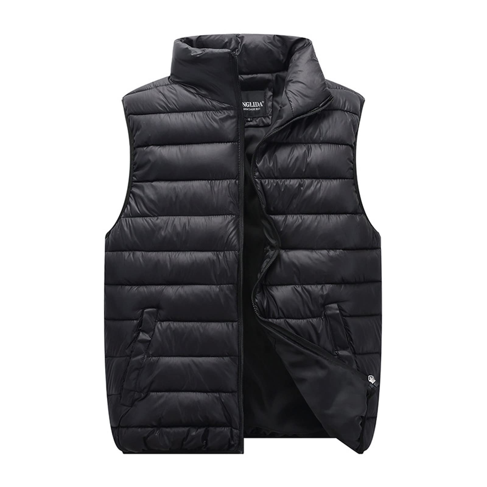 Giubbotto da Donna Senza Maniche Mezza Stagione Taglie Forti Imbottito Gilet con Cappuccio Trapuntata Piumini Inverno Smanicato Trapuntato Piumino Donna Caldo Cappotti Zip Curvy Imbottita Vestibilità