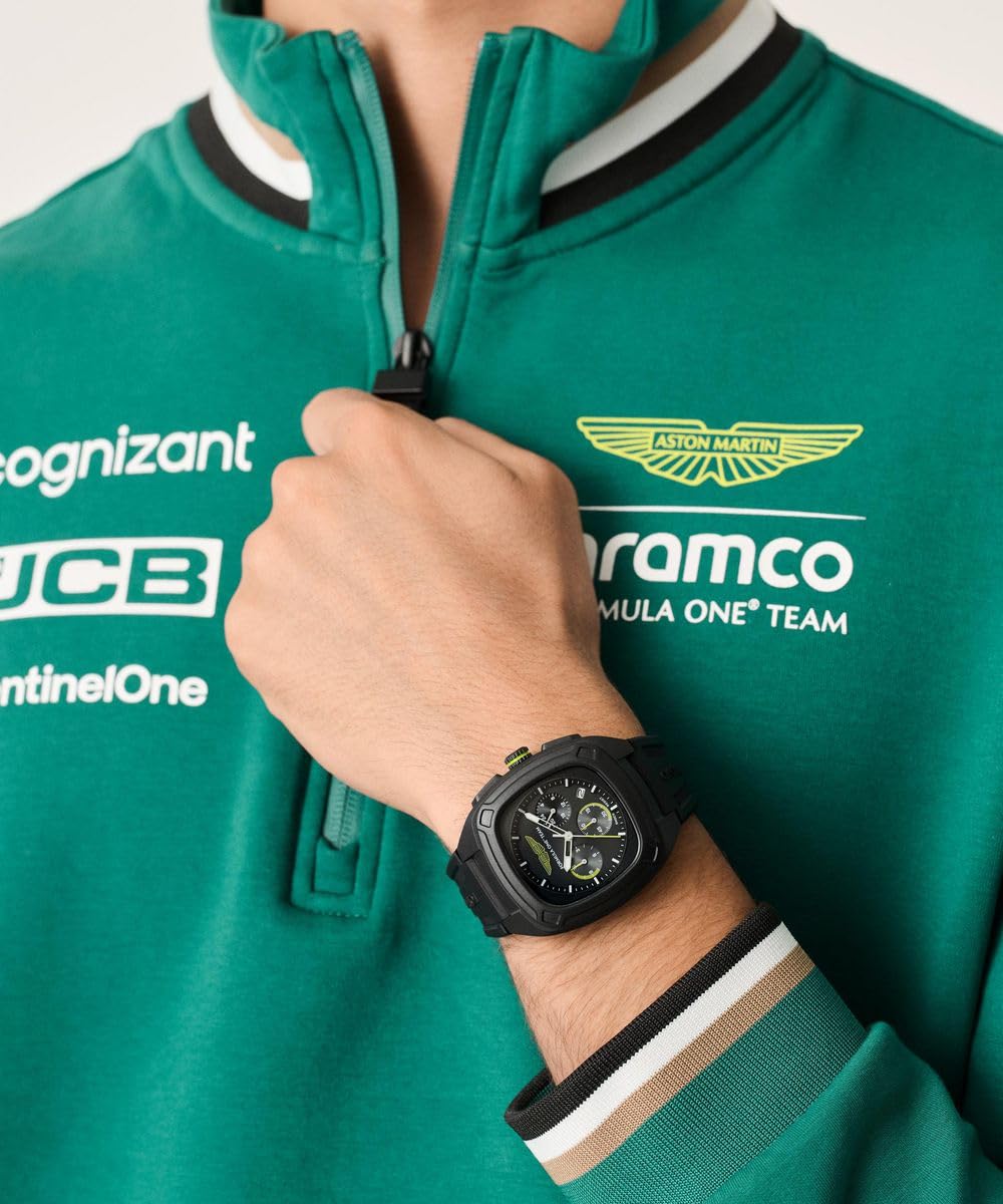 Aston Martin Am Formula 1 MTFO1 - Reloj analógico de Cuarzo para Hombre (Silicona)