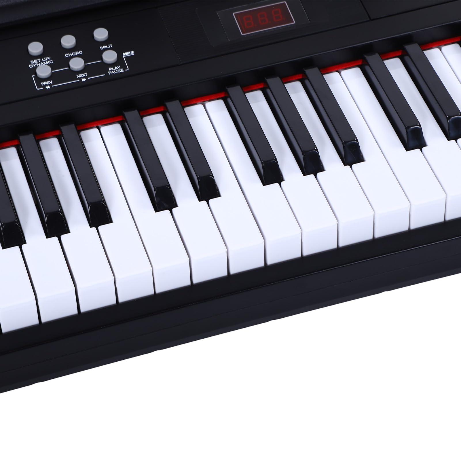 88-klawiszowe Pianino Cyfrowe, Klawisze Ważone Klawiatura Elektroniczna 700 Rytmów BT MIDI 128 Polifonia dla Początkujących Profesjonalistów (wtyczka UE)