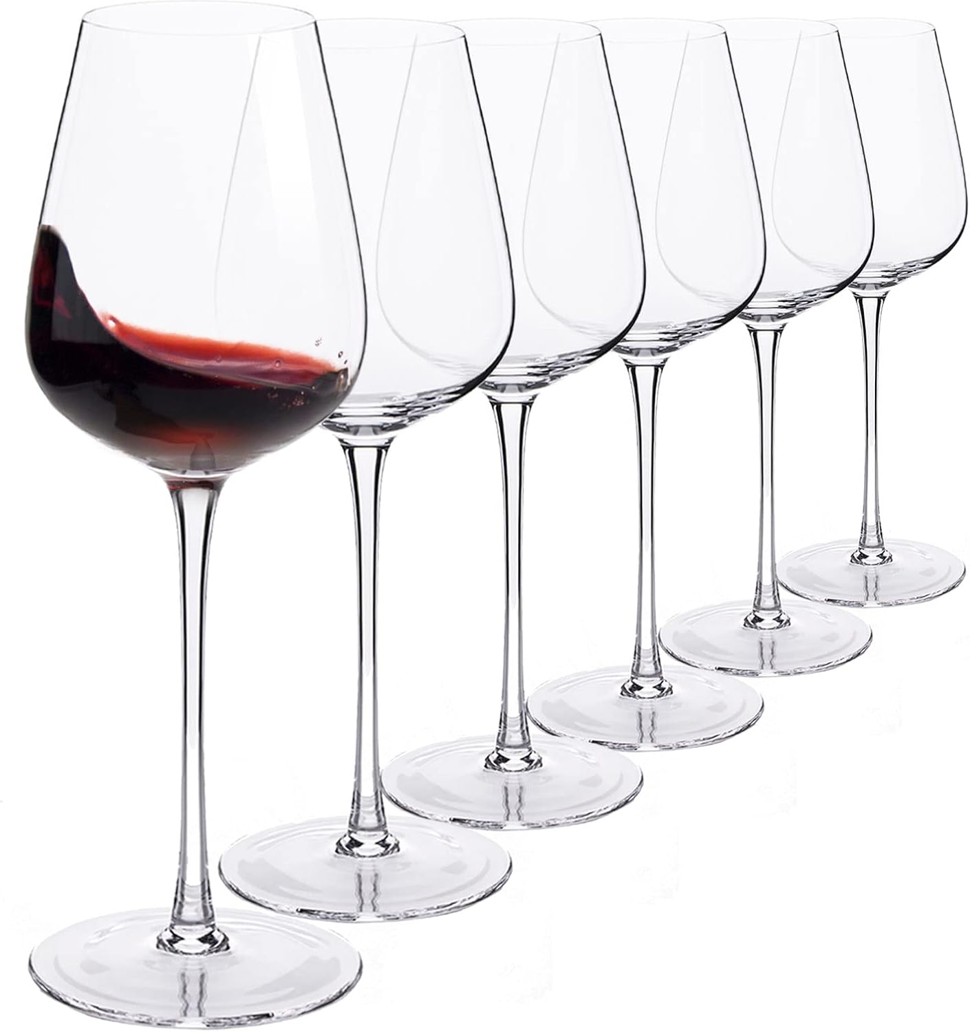 JBHO Hand Blown Bordeaux Wine Glasses Set of 618 Ounce