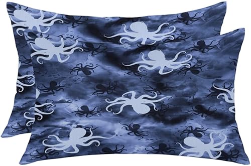 Octopus Animals01 12x18 Pillow Cover Set of 2 Throw Pillow Cases with Zipper Bed Pillow Protectors Cushion Case for Sofa Bedroom Car Home Decorative