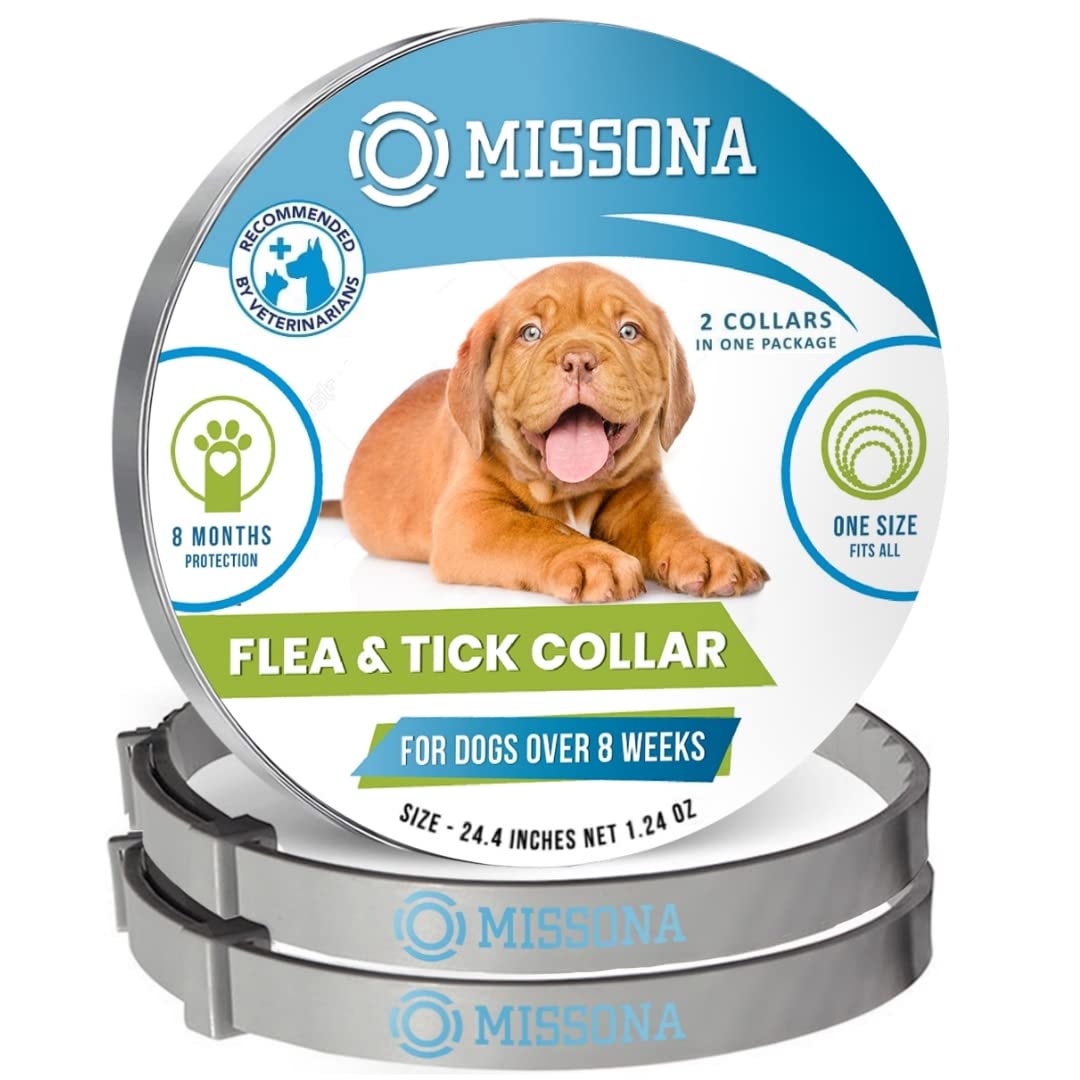 Amazon.com : Missona Dog Flea Collar with Essential Oil, Adjustable Flea  and Tick Collars for Dogs Puppy, 2 Pack, Random Design : Pet Supplies