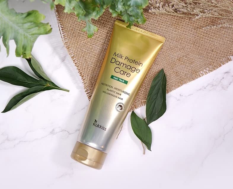 Miniatura 6 de Mascarilla de tratamiento capilar de proteína de leche (8.5 fl oz), paquete de cuidado de daños para el cabello, rico en nutrientes, tratamiento