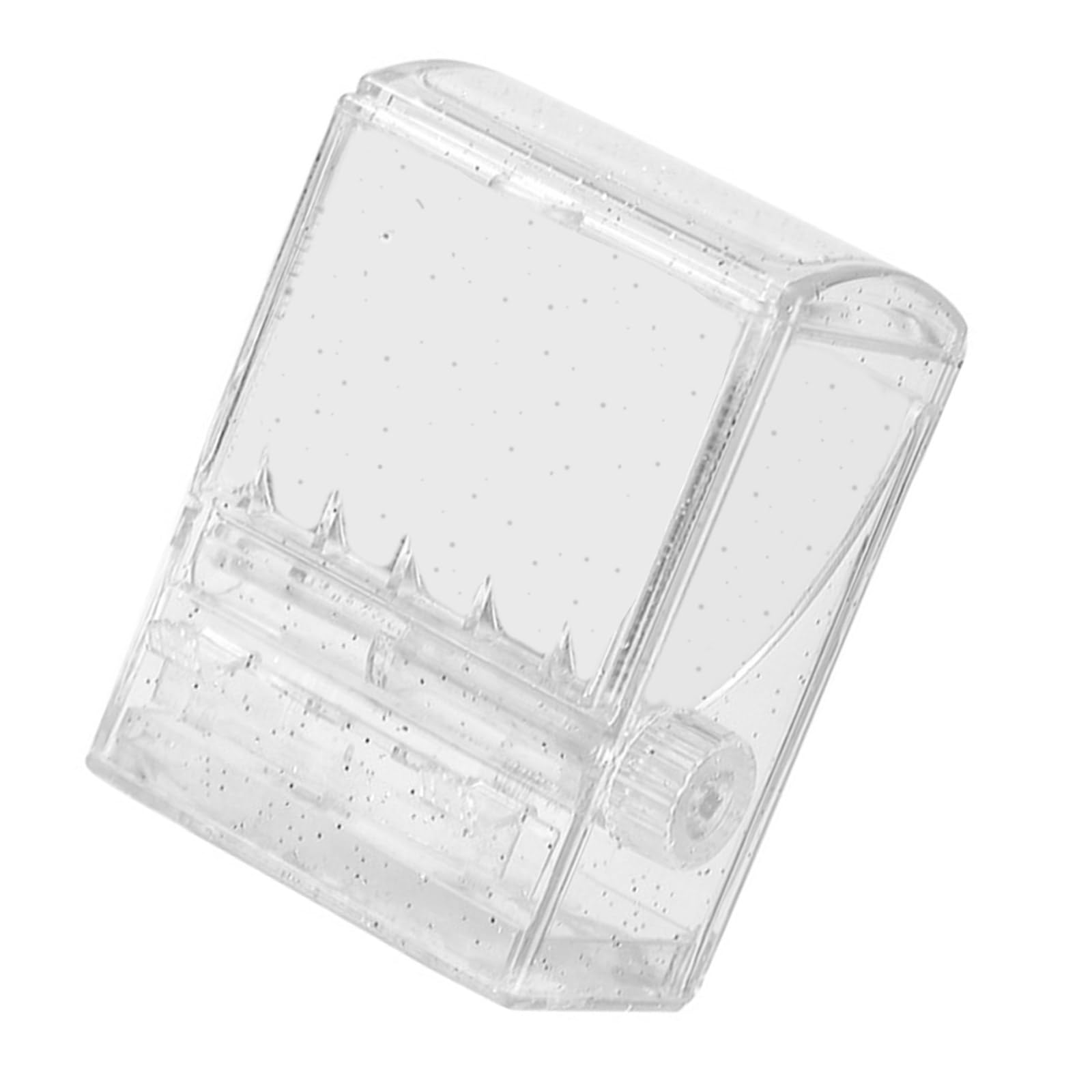 Tsophreniq Toothpick Holder with Creative Knob Transparents Box Tooth Pick Dispenser for Kitchen and Restaurant Tabletop Accessory