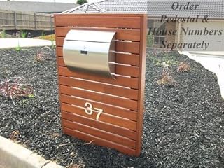 MPB1402 Semi Curve Lockable Mailboxes Stainless Steel Mail Boxes Modern Urban Style - Quality is TOP, Anti-Rust, Sturdy AS...