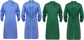 Cimmuovere Blouse De Laboratoire/infirmière Avec Col, Manches Longues