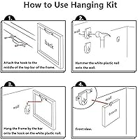 Vista 2 de NATVVA Lienzo decorativo para pared, diseño de hermanastros, póster de lucha de espadas, lienzo para pared, impresión artística sobre lienzo