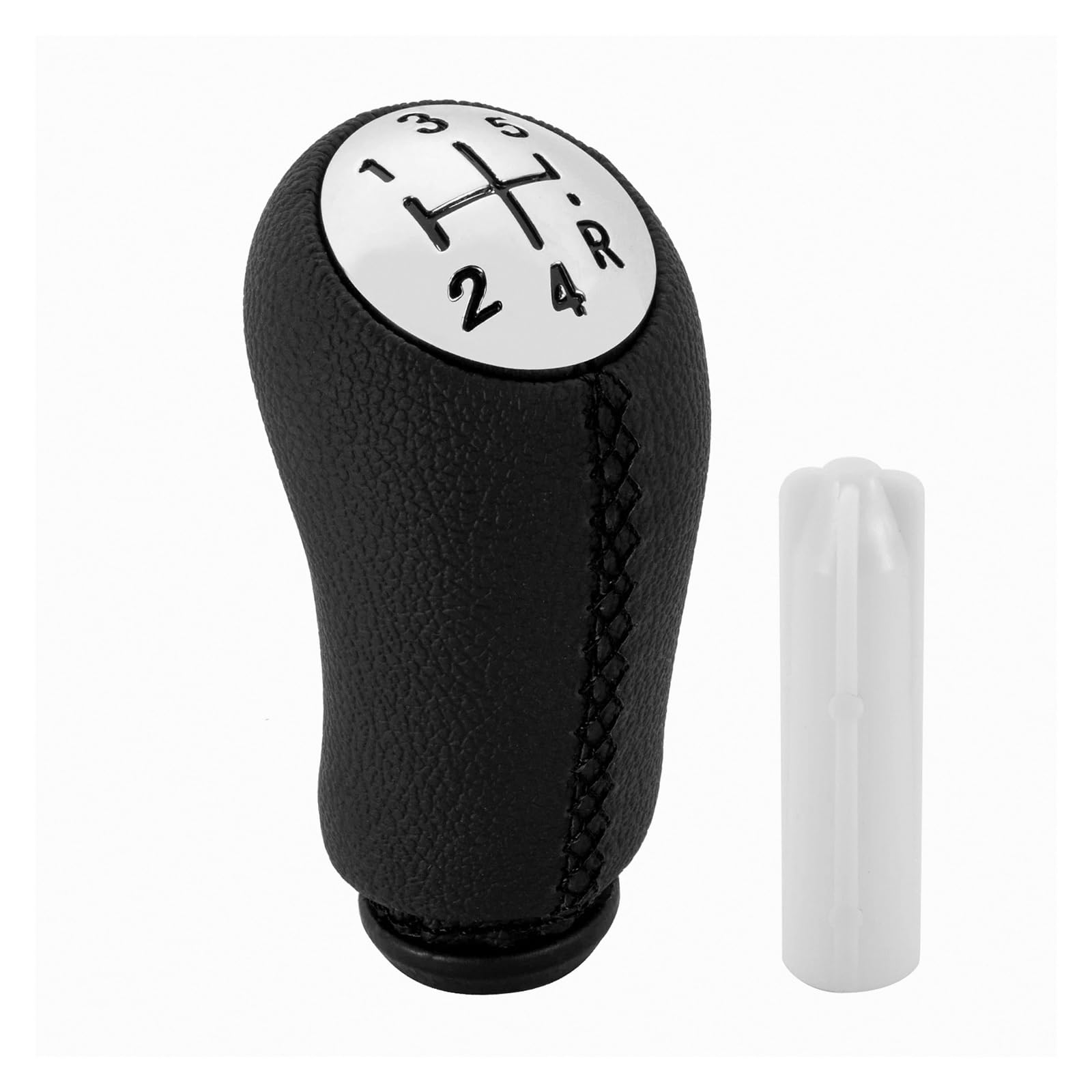 Glblpexelr Chrome Black Line For Laguna For Megane 2 For Clio 3 For Scenic 2 Sporty Shift Lever Knob Abs