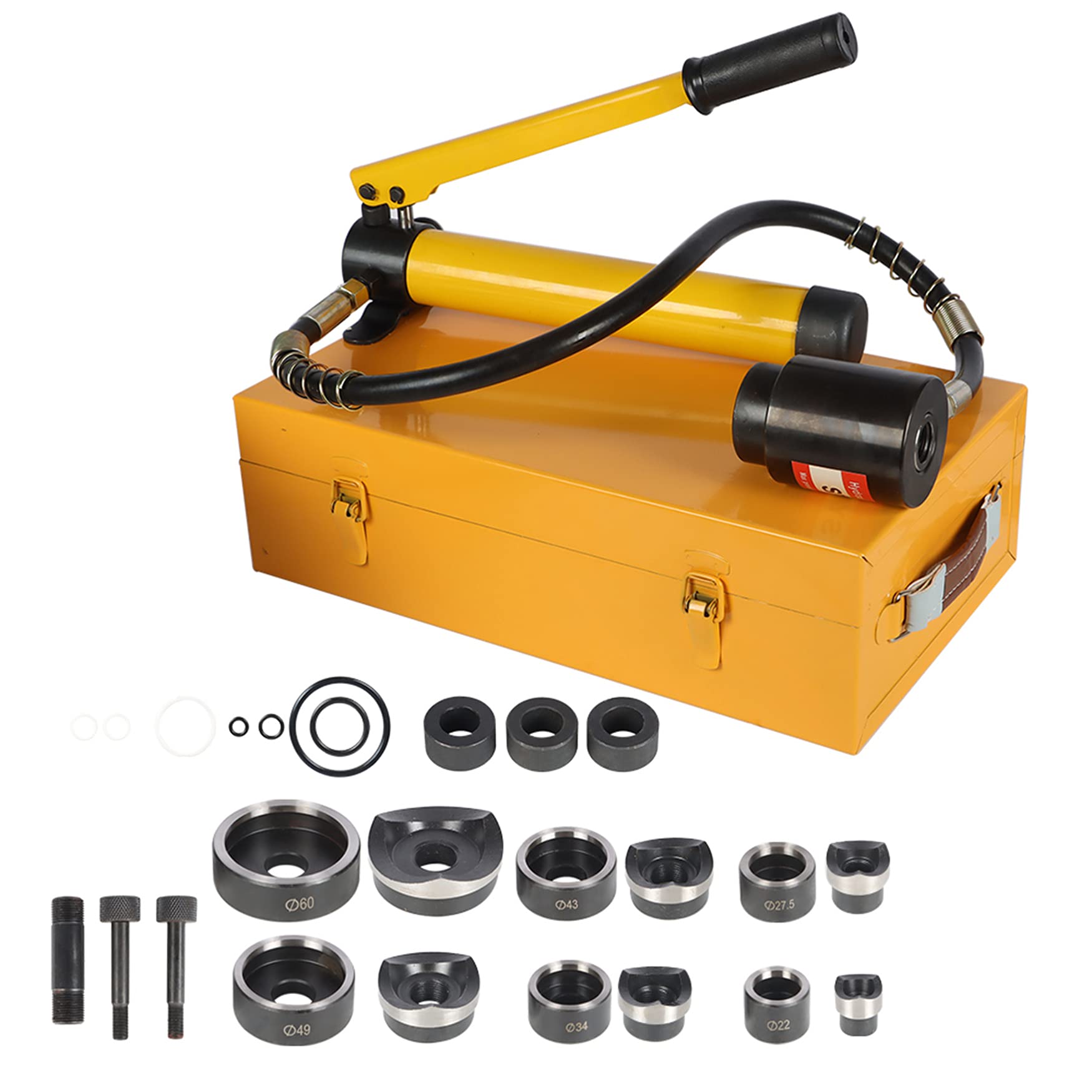10 Ton 1/2" to 2" Hydraulic Knockout Punch Driver Tool Kit Electrical