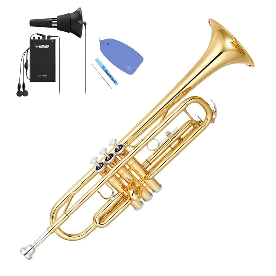 Yamaha YTR-3335 トランペット　+　サイレントブラス YAMAHA ヤマハ YTR-3335 トランペット サイレントブラス付き