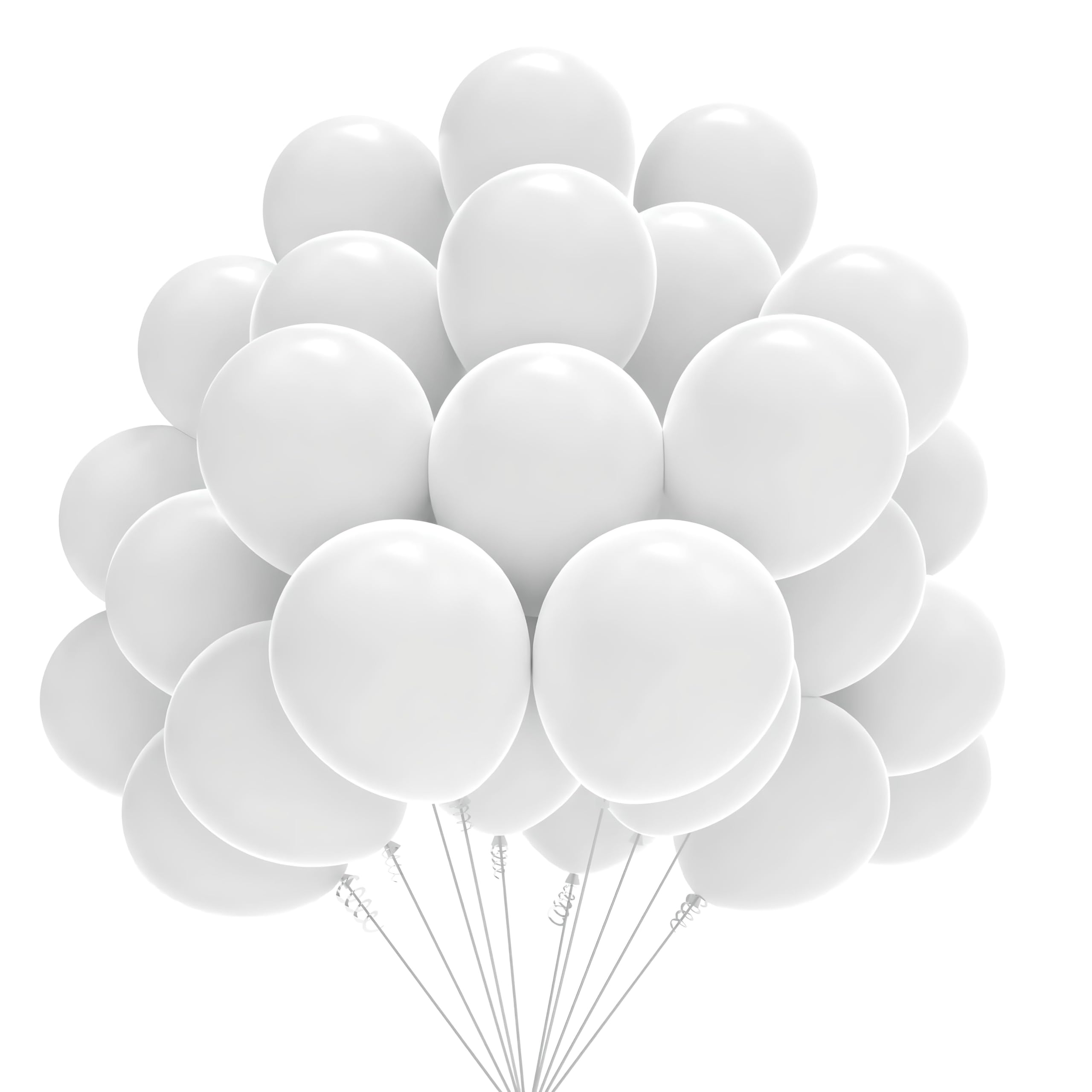 Artier 50 Biodegradable White Balloons 10 Inch Large Eco Friendly White Balloons. Perfect For Kids Party, Baby Shower, Wedding, Anniversary. White Balloons 50 Pack For Helium Or Air Use