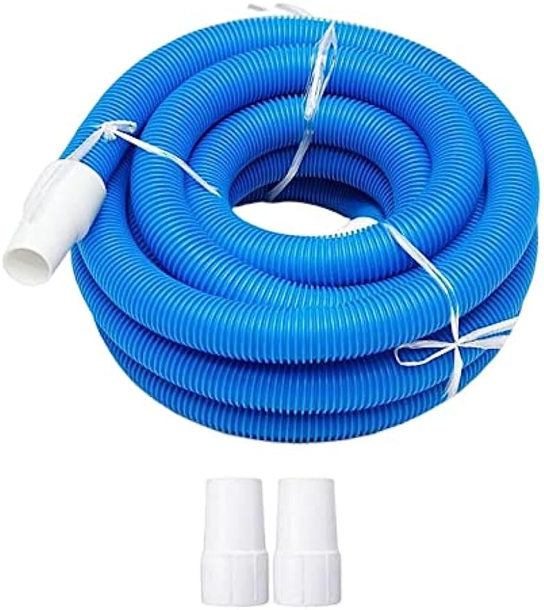 Wąż próżniowy do basenu z obrotowym mankietem, średnica 32 mm, długość 9 m, spiralne złącze nawinięte do wydajnego czyszczenia basenu