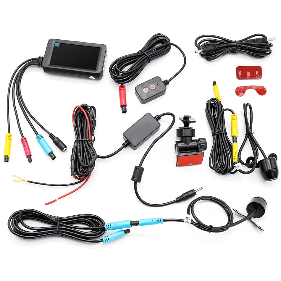 Cámara de salpicadero DVR para motocicleta con grabadora de conducción 1080P impermeable 6