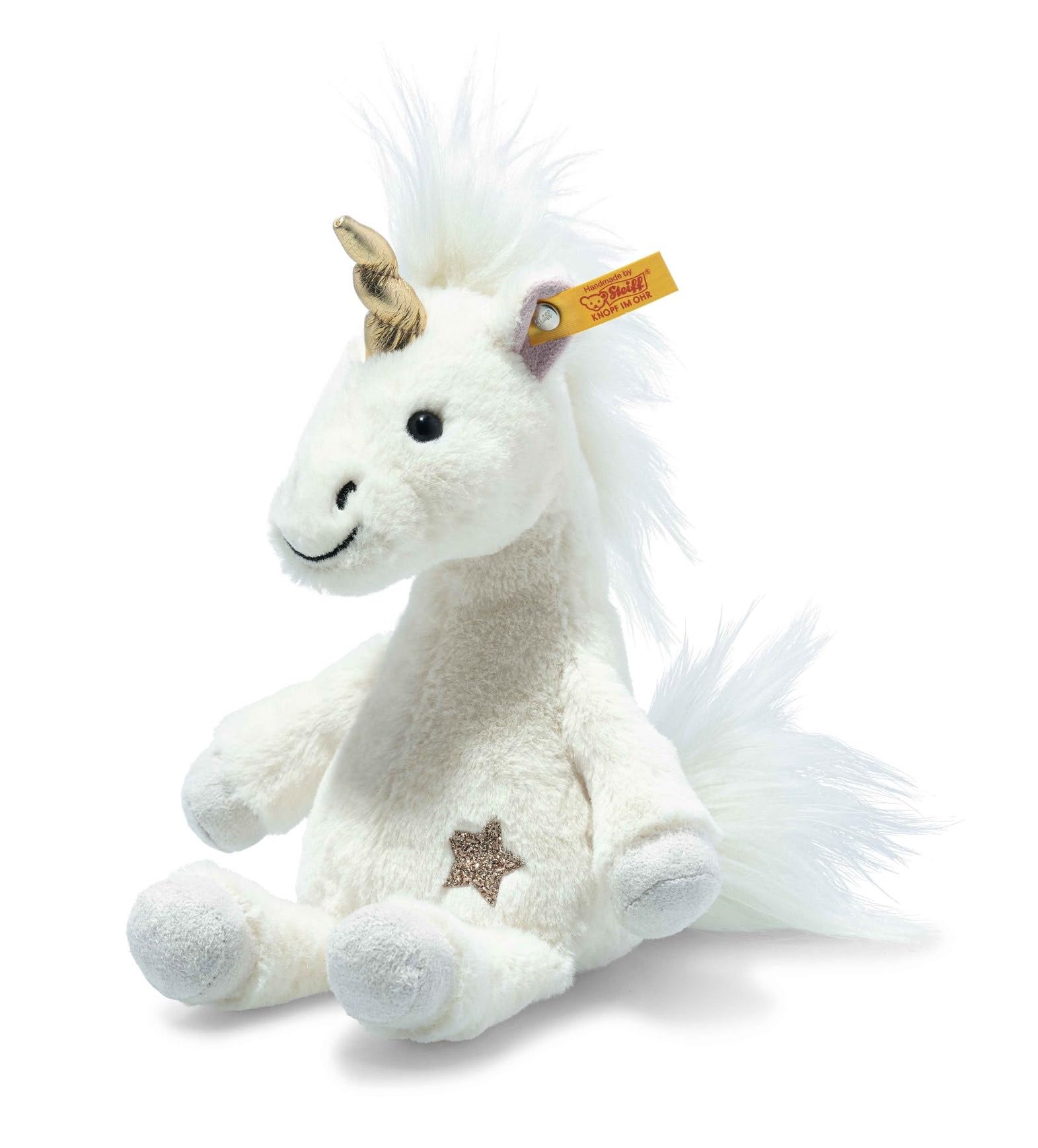 Steiff Handcrafted Since 1880 Premium Plush Dangling Stuffed Animal - 8" Unica Unicorn