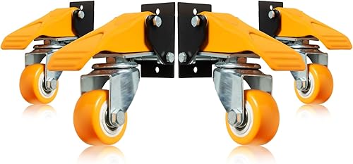 Miniatura 10 de POWERTEC Kit de ruedas para banco de trabajo 17001 opciones de montaje múltiple con ruedas de poliuretano y capacidad de peso total de 400 libras