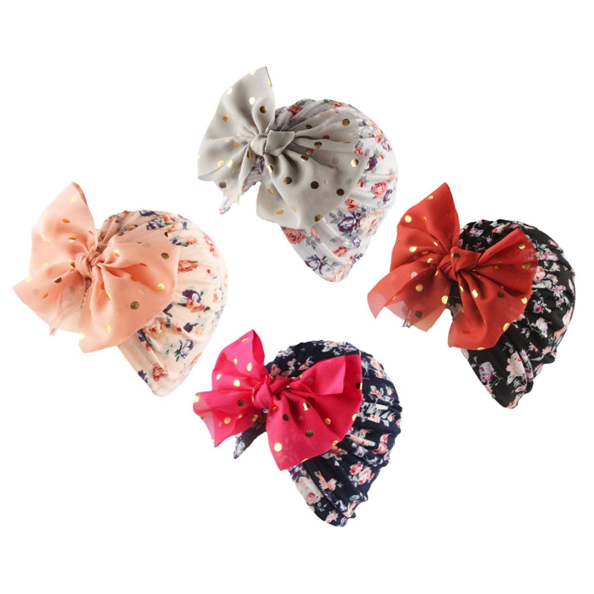BESPORTBLE 3 Series Gorro Turbante para Niña Gorros para Bebés os para Recién Nacidos Tipo o Turbante para Bebé Niña De Verano para Bebé o 4 Piezas x 3