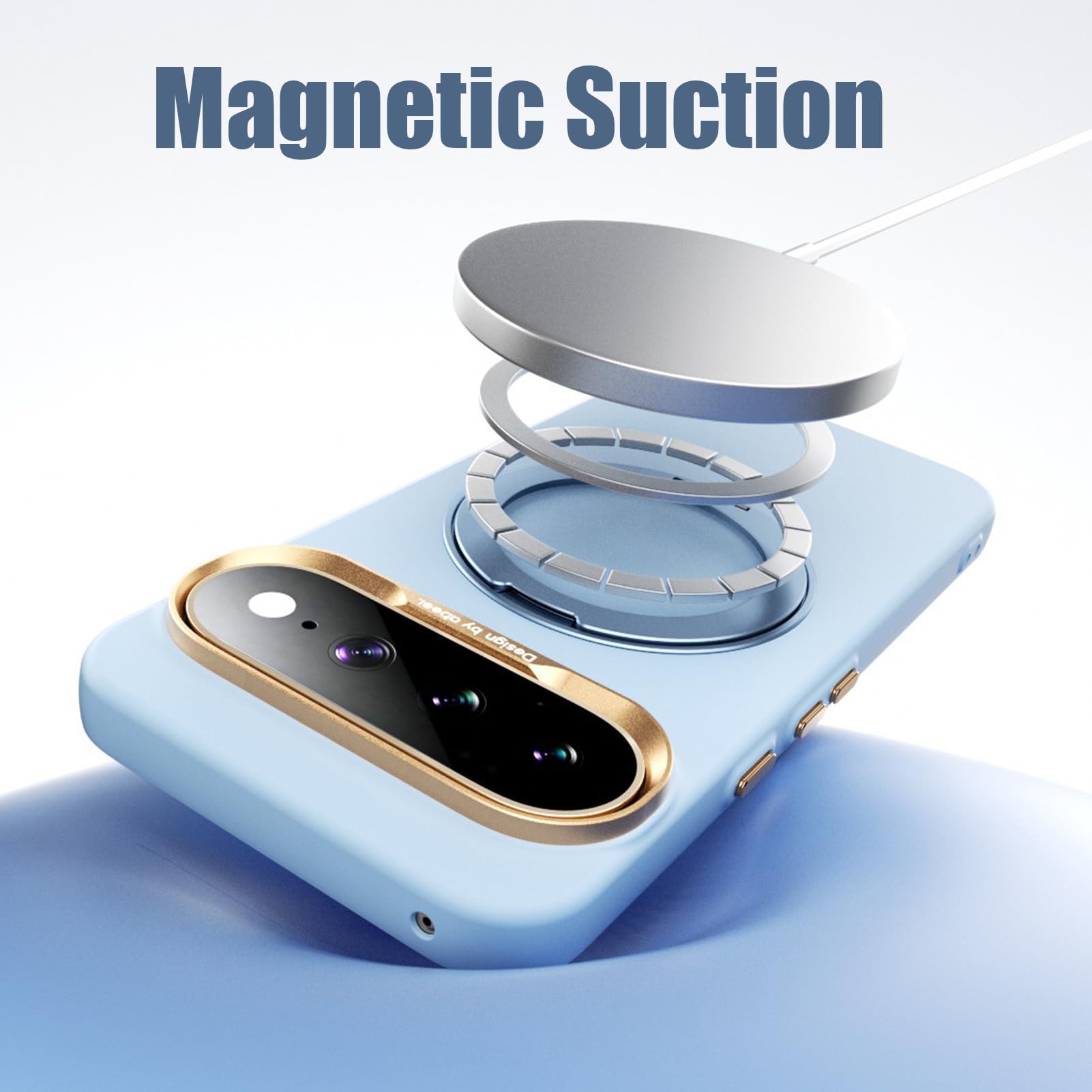 Magnetica Custodia per Google Pixel 11ProXL/11 Pro/11, Protezione Fotocamera