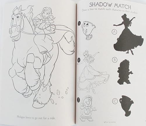 Miniatura 2 de Princess Jasmine and Rapunzel - Libro para colorear y actividades, 80 páginas, color blanco