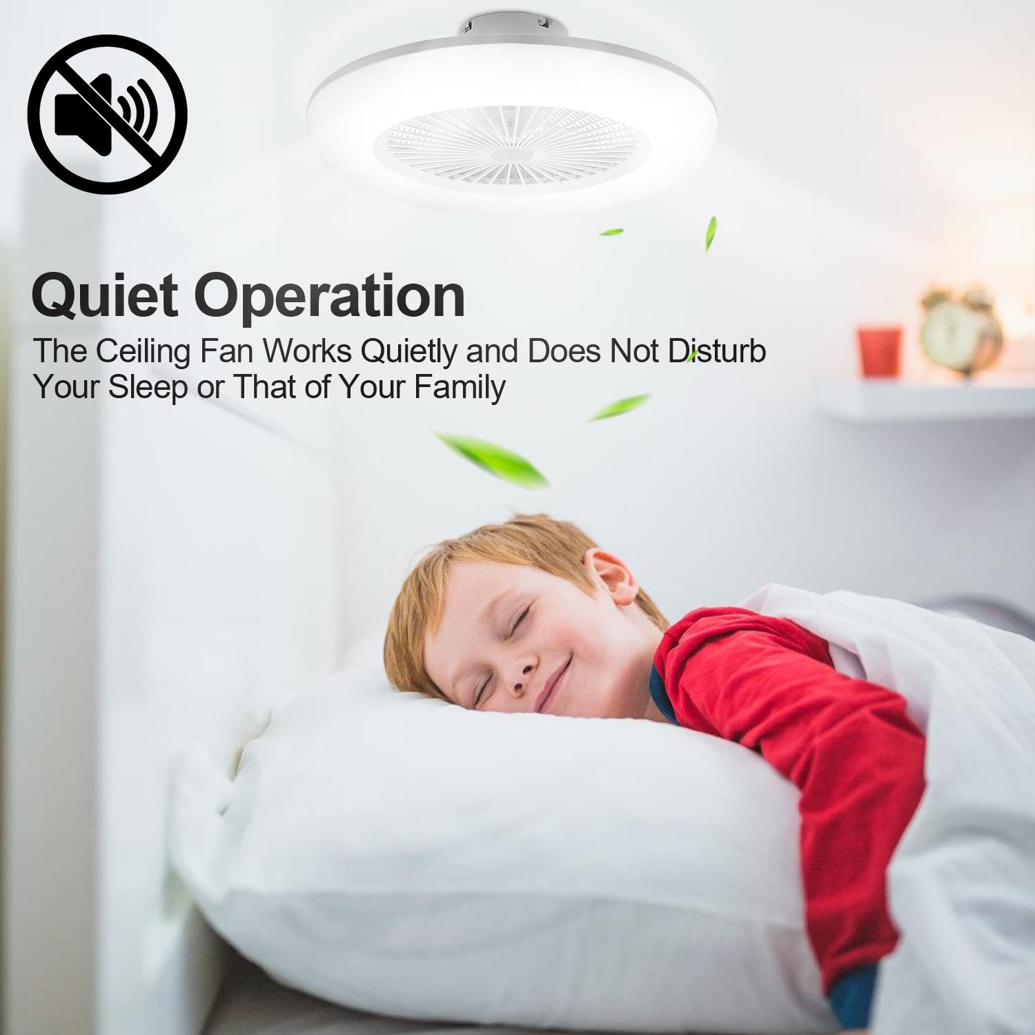 Lospitch 80W Ventilatore da Soffitto con illuminazione, 6 Velocità, Plafoniera LED Dimmerabile con Ventilatore con Telecomando e APP, Modalità Estiva e Invernale, 3000-6500K (Ø 55CM)
