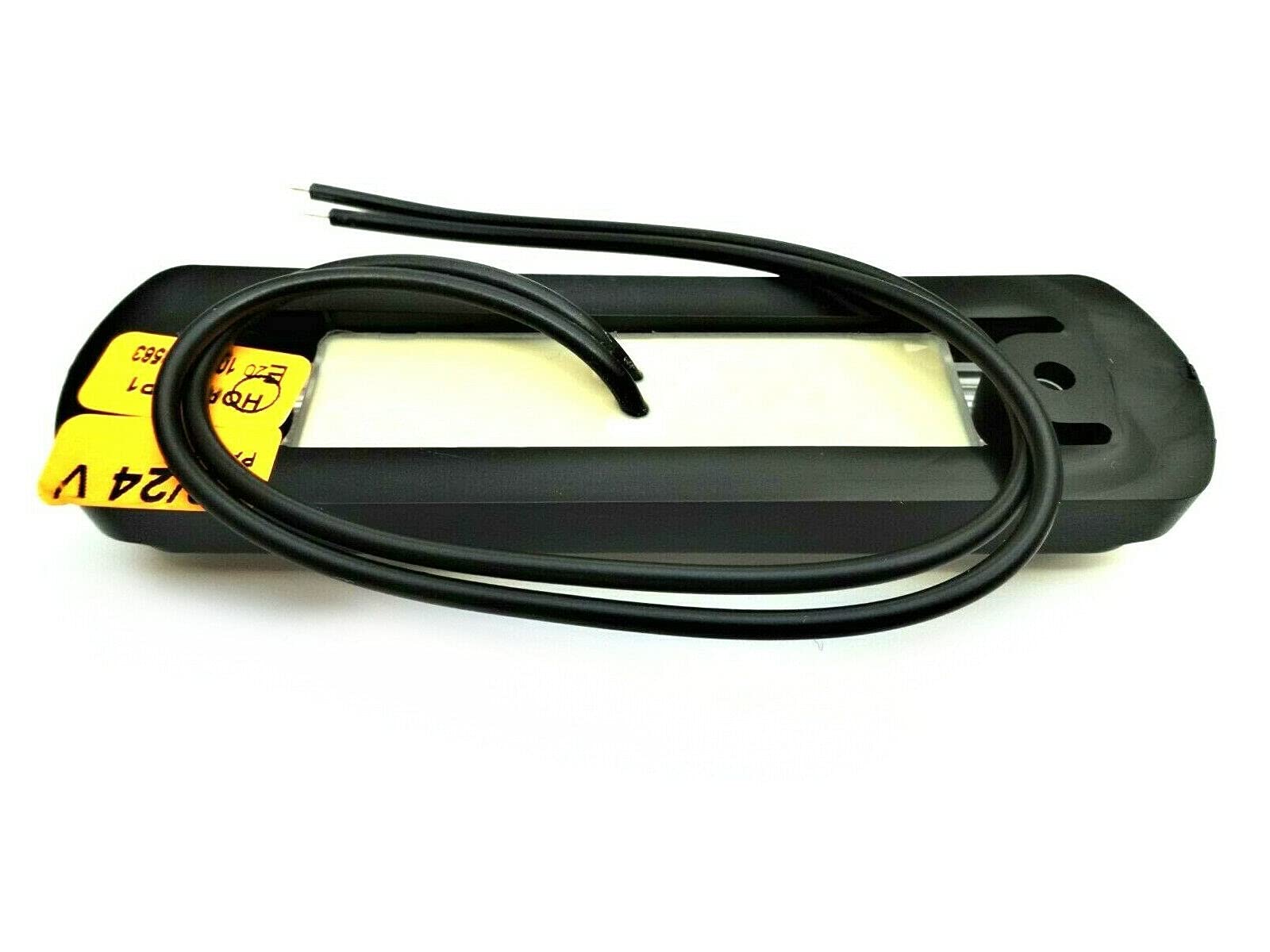 Luce Di Posizione LED Anteriore 12V/24V Per Camion, Rimorchio E Roulotte - 4 LED Bianchi - Omologazione E9
