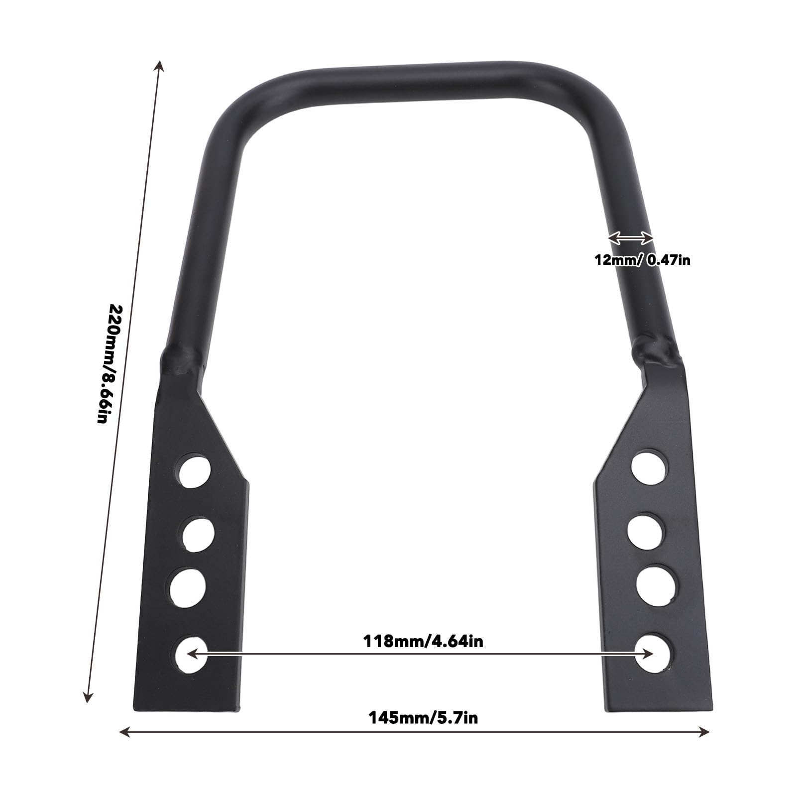 Yctze Soporte de Navegación para Teléfono GPS para Motocicleta con 4 Orificios de Montaje Ajustables, Tubo de Hierro sin Costura, Acabado Anodizado, para F750GS F850GS F850GS ADV