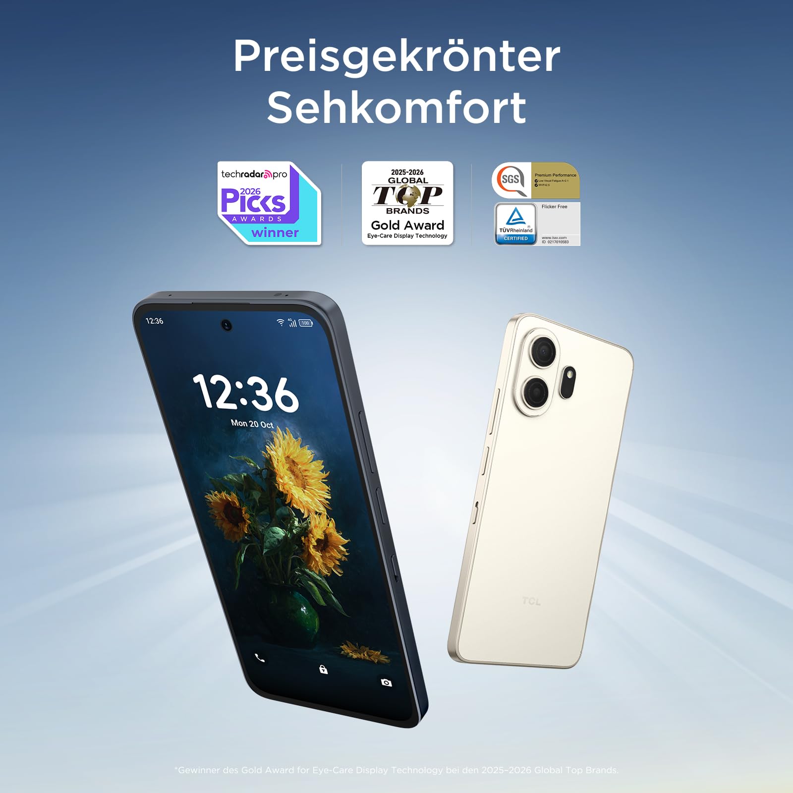 TCL NXTPAPER 70 Pro 5G Android Smartphone mit 6,9 Zoll Natürlichem Licht Display,NXTPAPER 4.0,120Hz FHD+,50MP 1.0um OIS Kamera, MuseFilm, 8GB RAM+512GB ROM, Bequemes Lesen, AI-Produktivität