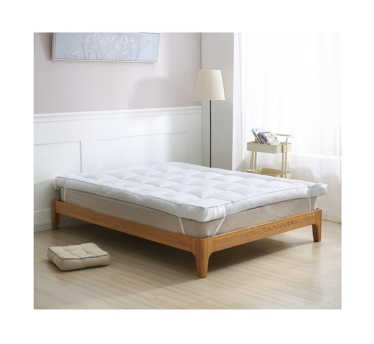 Casa D'Or Gel Mattress Topper, Small Double Bed Cooling Gel 10cm Bed Topper Dual Layer Mattress Topper, Hotel Premium Topper, Small Double Bed 120cm x 190cm (Small Double)