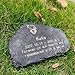 Dog, Cat, Pet Animal Tombstone Decoration Personalized Pet Commemorative Stone Garden Tombstone Ornament (Black)