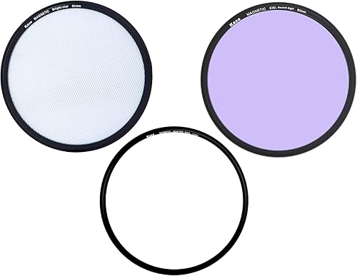 Kase Kit magnético de enfoque de estrella brillante de 3.228 in + filtro de contaminación de luz de didimio de noche neutra Wolverine con anillo