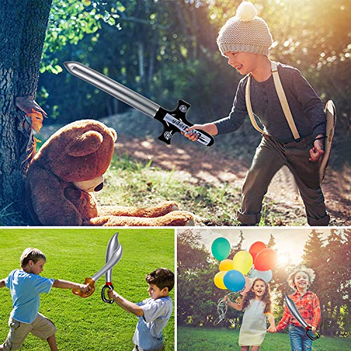 Yojoloin 9 STKS Opblaasbare Piraat Zwaard Messen Cutlass Stick Ballonnen, Voor Feestbenodigdheden Halloween Thema Party… - Image 7