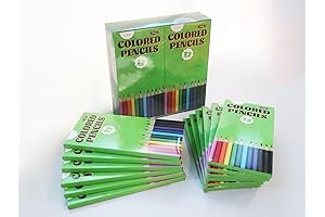 S & E TEACHER'S EDITION 144 BULK COLORED PENCILS FOR CLASSROOM