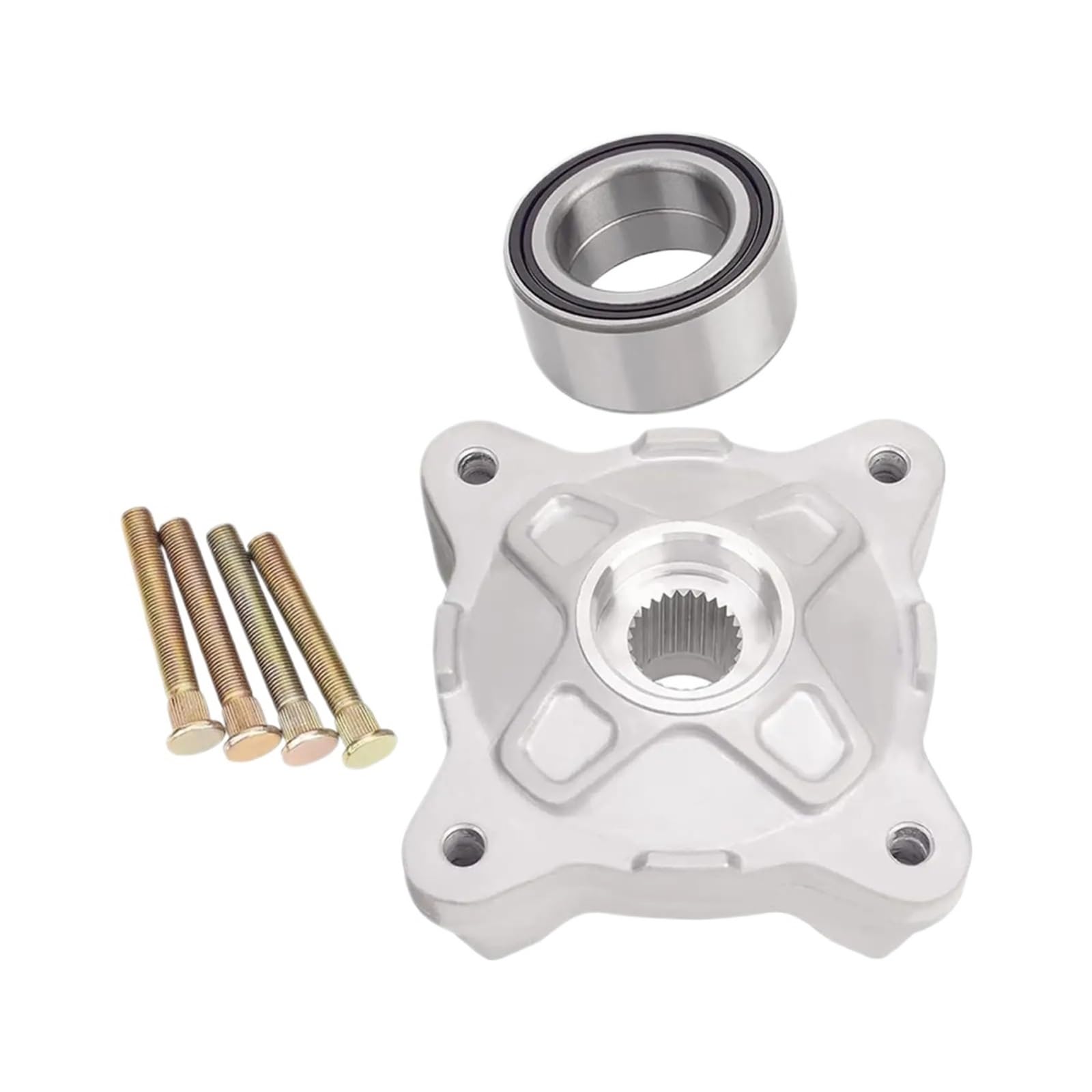 Rueda Compatible con Polaris 2204717 Servicio de Perno de cojinete de Cubo de Rueda Delantera llanta
