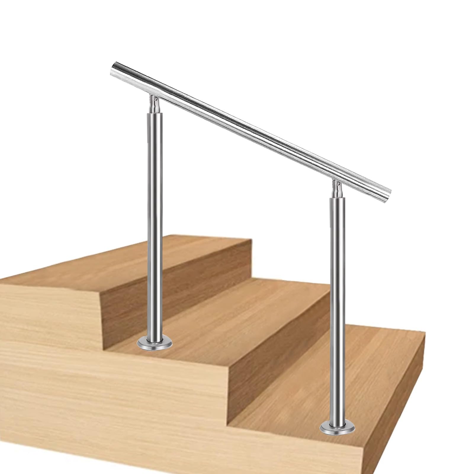 Rampe d'escalier intérieure en acier inoxydable haute résistance