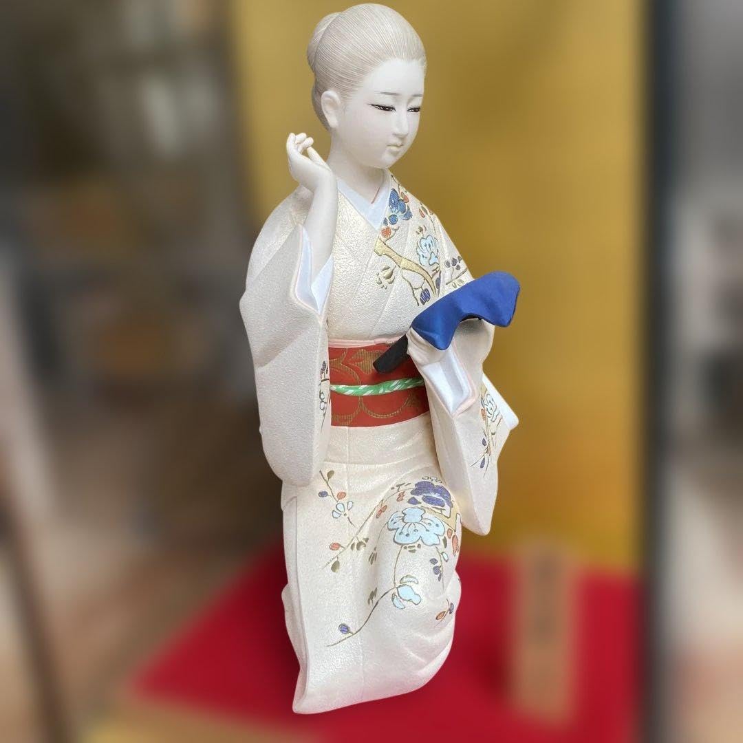 Amazon | 博多人形 着物 女性 伝統工芸品 芽でた姿 美人置物 木札付