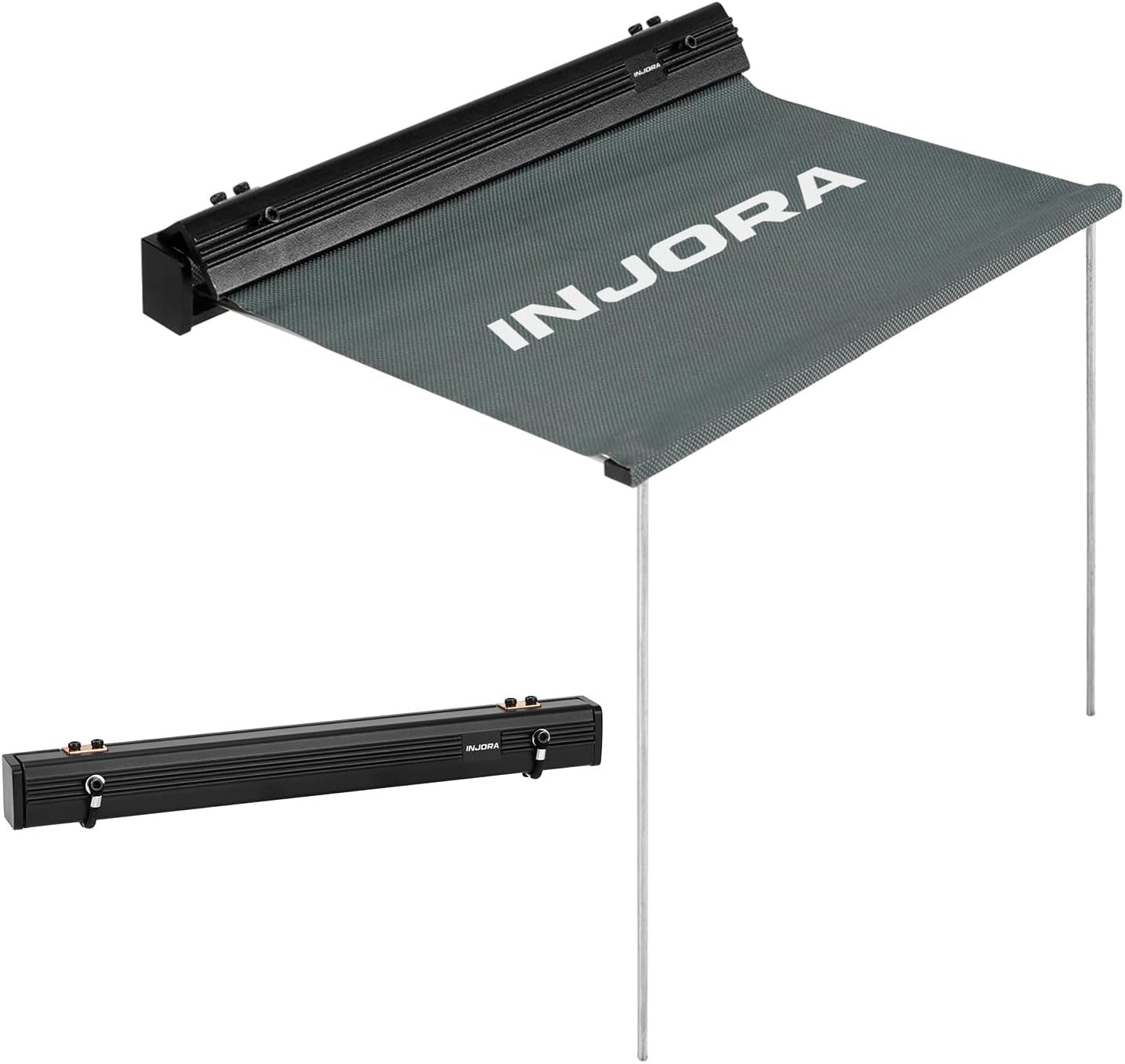INJORA Scale Retractable Overland Awning for 1/18 1/24 RC Crawler Upgrade