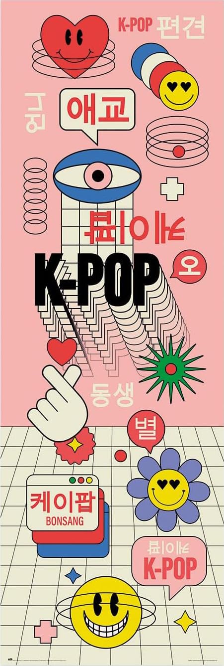 Amazon.com: K-Pop - Door Poster (K Pop Pictos) (Size: 21