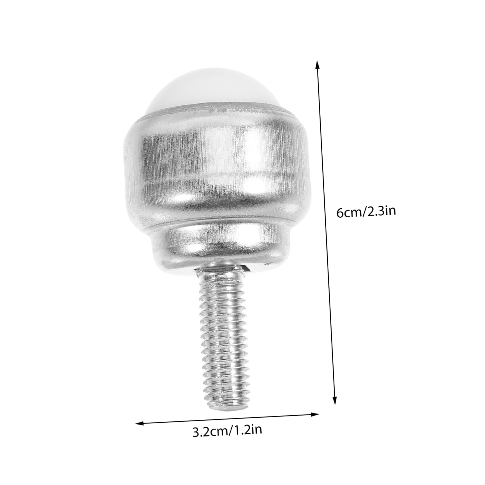 Hohopeti 6pcs Ball Casters Caster Wheels Furniture Pads Mini Rotating Wheels Ball Transfers Bearing Roller Feeder Ball Transfer Units Caster Roller Bearing Mini Swivel Wheels Silver Nylon