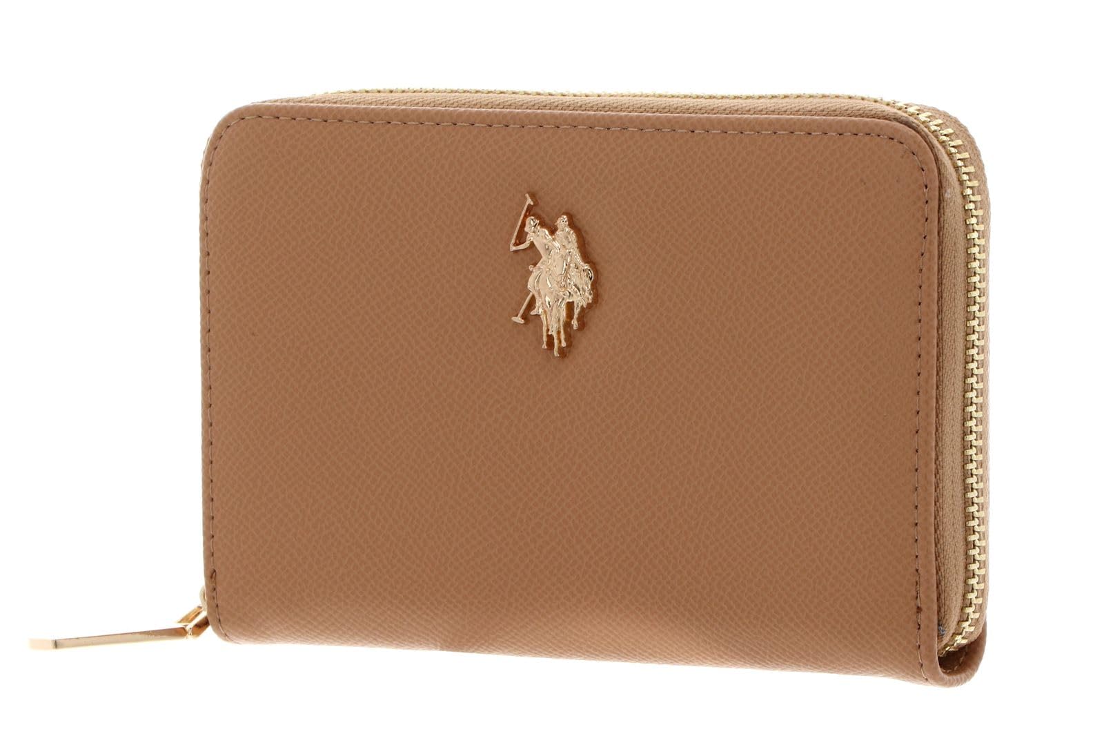 U.S. Polo Assn. portafoglio Jones Zip Wallet Camel marrone chiaro