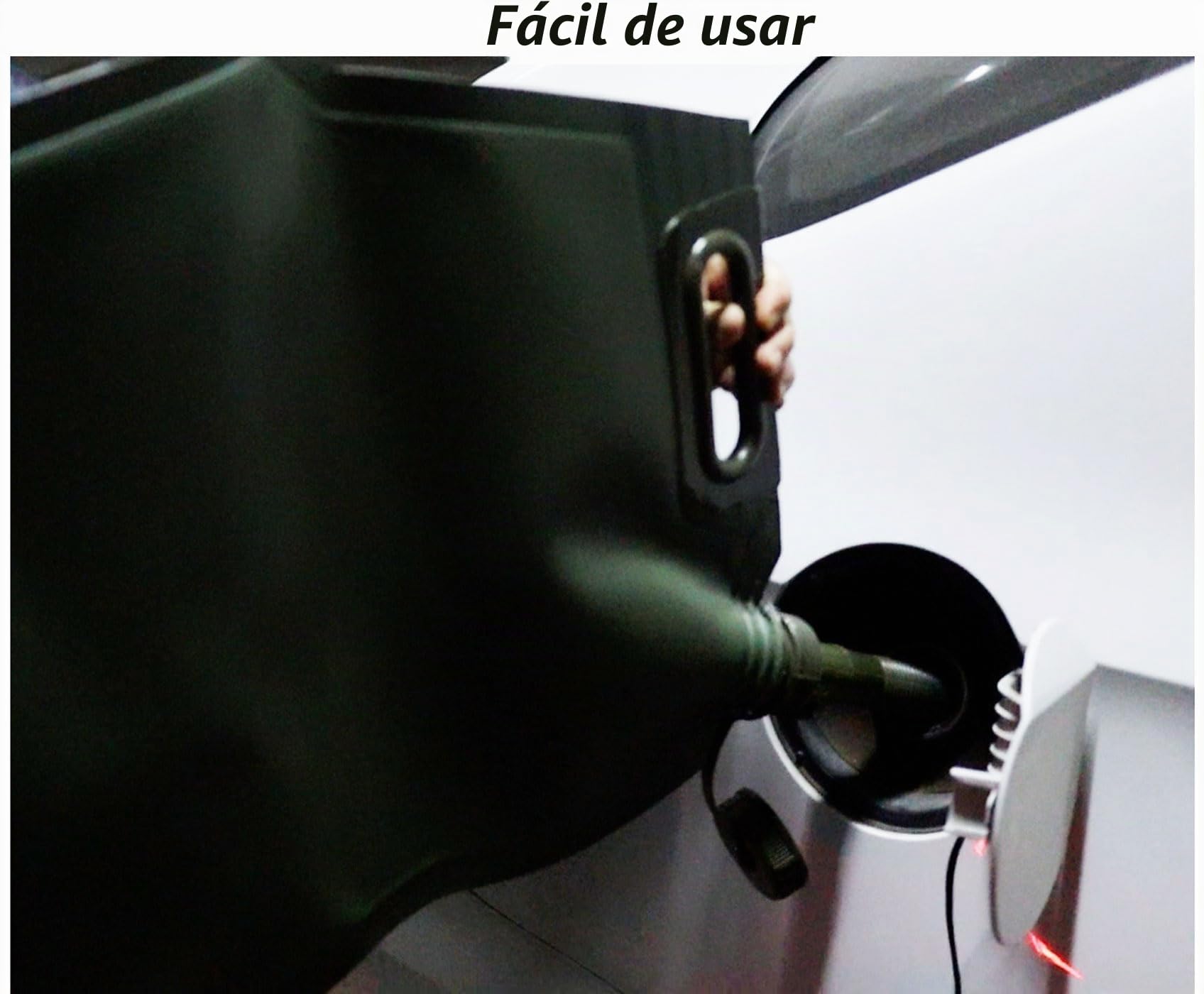Bidón de combustible plegable de 10 l, de TPU de 2 mm, con manguera de 20 cm, depósito de gasolina a prueba de fugas para coche, moto, camping y Notfa (verde) (10 l)
