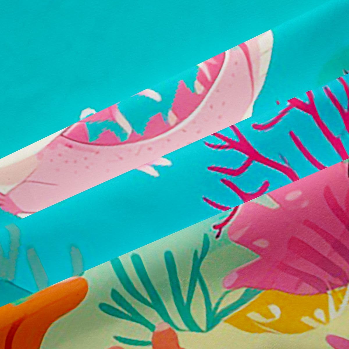Homemissing Tende oscuranti Axolotl per camera da letto e soggiorno, motivo: salamandra, stile kawaii, oceano e vita marina, 2 pannelli, 167,6 x 228,6 cm, decorazione per la stanza