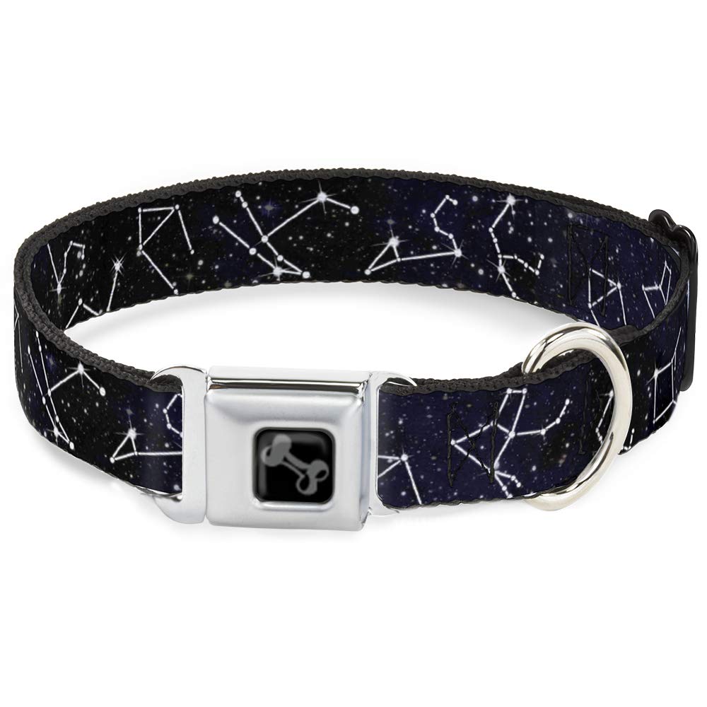 Collier pour chien anti-ouverture boucle de ceinture nylon constellations