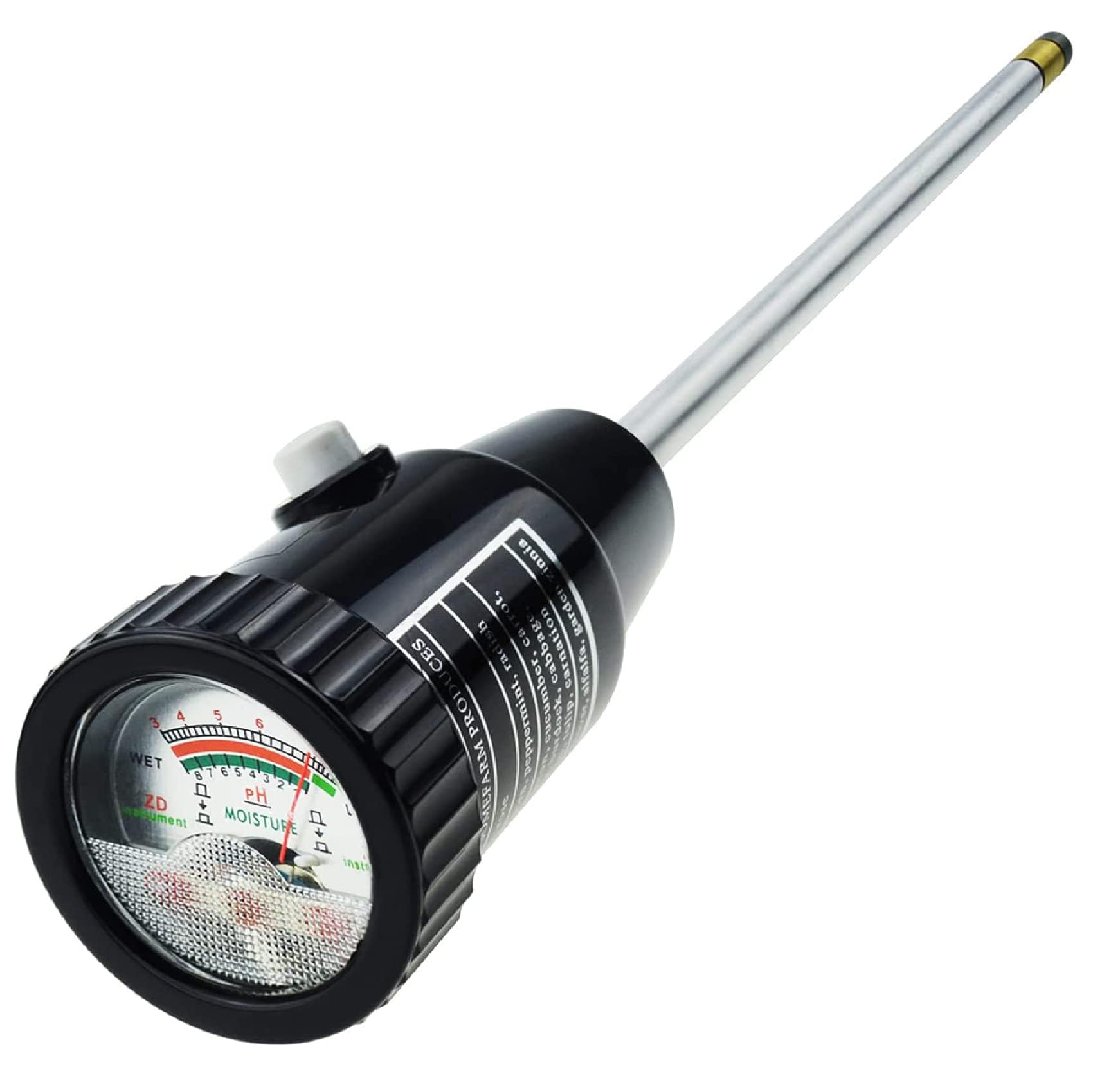 COYEUX Prueba de medidor de Humedad de pH del Suelo, Sensor de sonda de Suelo con sonda de electrodo de 295 mm de Longitud para Plantas de jardín Interiores y Exteriores