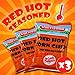 Old Vienna of St. Louis Snacks (Red Hot Corn Chips Hot Barbecue, 8 oz 3 Pack)