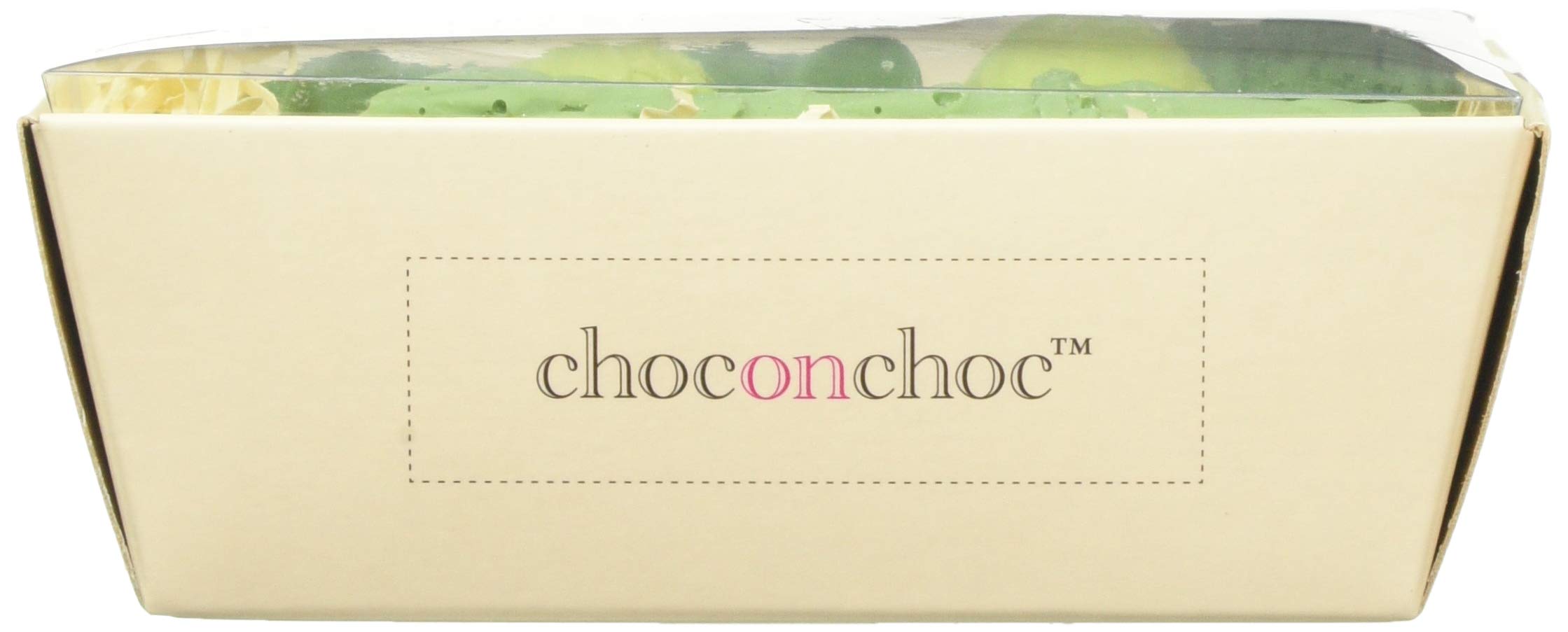 Choc on Choc Eat Your Greens Chocolate Vegetables - Handmade Belgian White Chocolate - Fun Vegetable-Themed Chocolate Gift - 6 Green Chocolate Vegetables - 110g