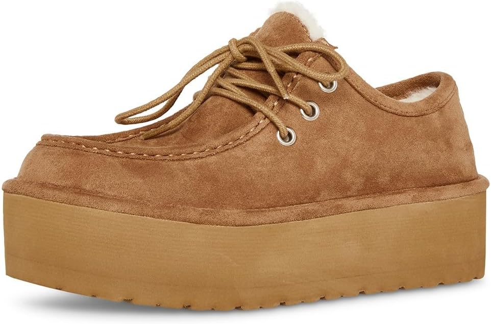 Madden Girl Women's Eager Moccasin, Tan Fabric, 8